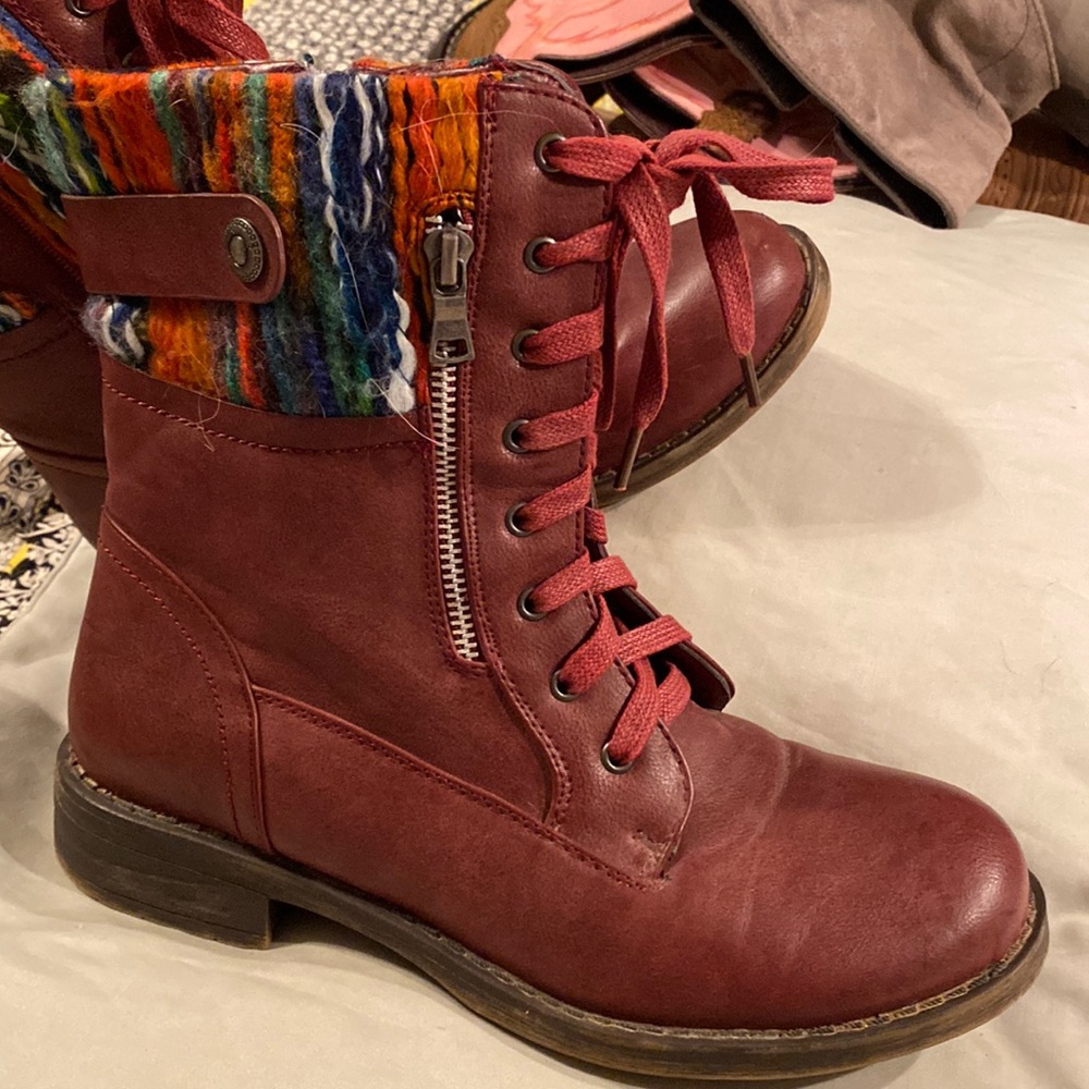 Kadi Maya zip up boots combat